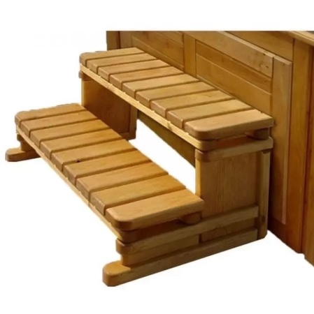 Лестница пластик-дерево для бассейна 2 м (Китай), PVC